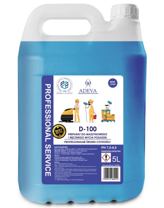 D 100 Preparat myjący do podłogi na bazie alkoholu