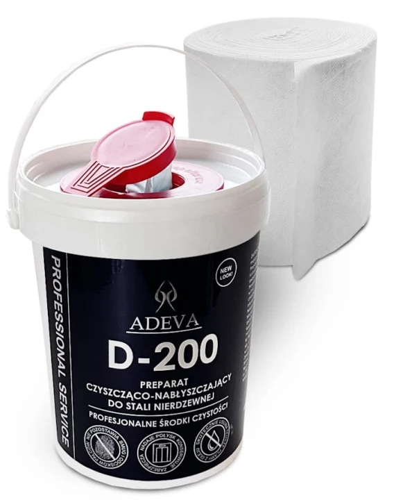 D 200 Wipes - Chusteczki do czyszczenia, nabłyszczania i konserwacji stali nierdzewnej